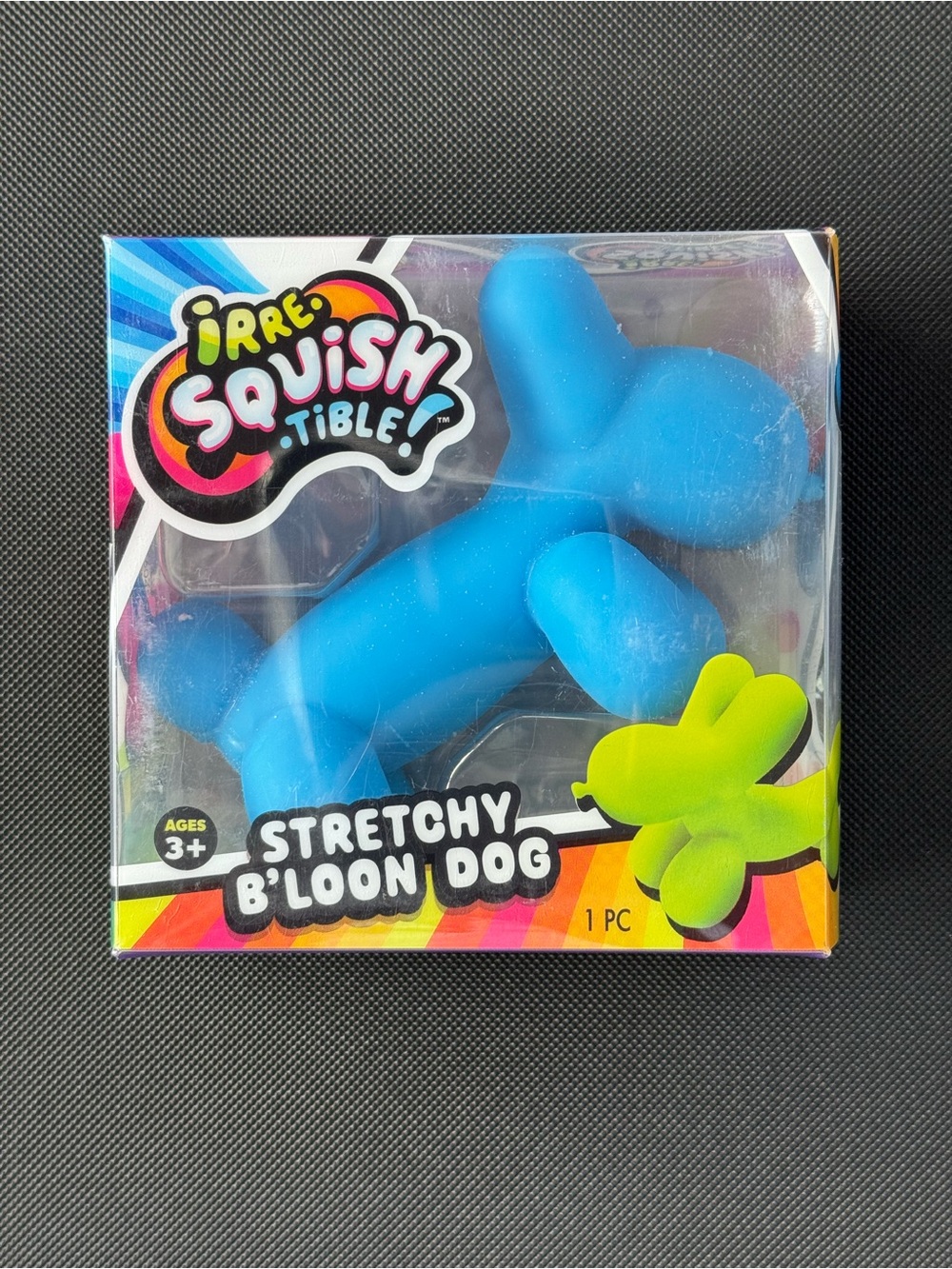 Blue Balloon Dog Squish Stretchy B'loon Dog Fidget Toy NWT New